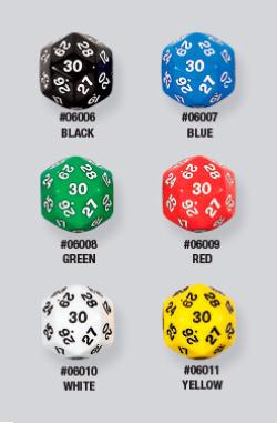 Tärning D30 - 30-sided dice