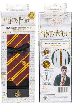 Tie & Metal Pin Deluxe Box Gryffindor