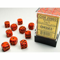 Speckled Fire Dice Block (36 d6)