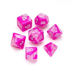 Marble Series: Pink & White - Numbers: White