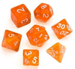 Transparent Series: Orange - Numbers: White
