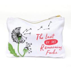 Remaining Fucks Canvas Pouch