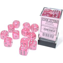 Borealis Pink w/silver Dice Block (36d6)