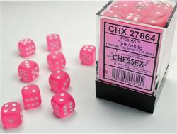 Frosted Pink w/white Dice Block (36d6)