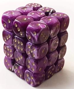 Vortex Purple w/gold Dice Block (36d6)