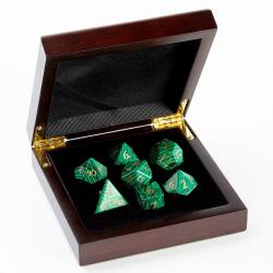 Malachite Synthetic Dice Set