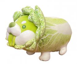 Dodowo Vegetables Fairy Plush Cabbage Dog 30cm