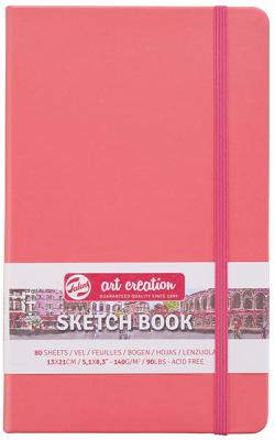 Sketchbook Coral Red 13 x 21 cm