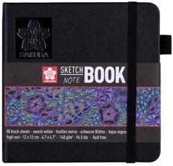Sakura Sketch Notebook 12x12 Black Paper