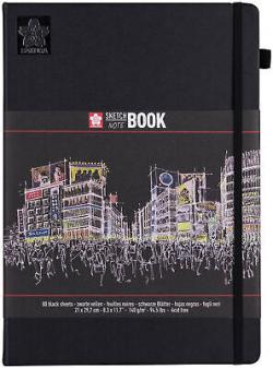 Sakura Sketch Notebook 21x30 Black Paper