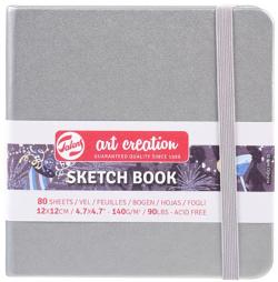 Sketchbook Silver 12 x 12 cm