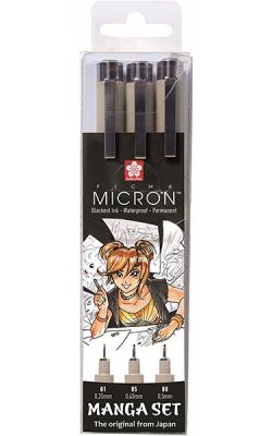 Manga Pigma Micron Set 3 Black