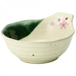 Ceramic Dipping Bowl: Cherry Blossom Pattern