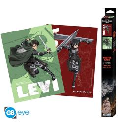 Levi and Mikasa Set 2 Chibi Posters