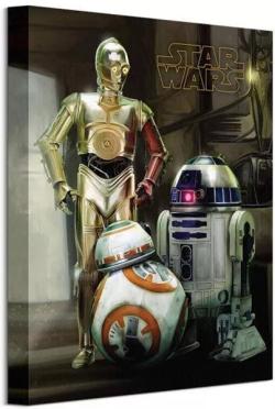 Droids Canvas Print 30 x 40 cm