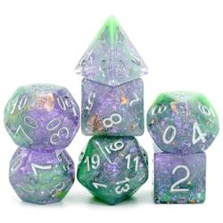 Seabed Treasure Purple Dice Set (set of 7 dice)