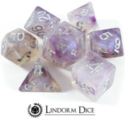 Shimmer Dice - Purple Dice Set (set of 7 dice)