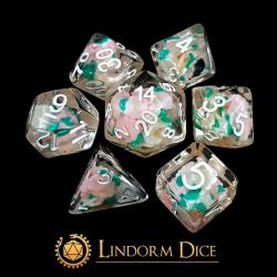 Small Daisy Dice Set (set of 7 dice)