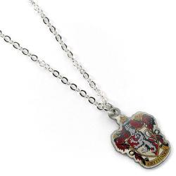 Pendant & Necklace Gryffindor Crest (silver plated)