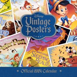 Disney Vintage Posters Official 2024 Calendar