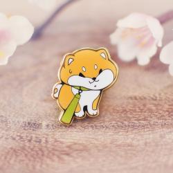 Enamel Pin: No Walk! Shiba Inu