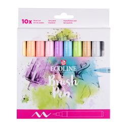 Ecoline Brush Pen Set 10 Colors Pastel
