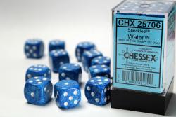 Speckled Water 16mm d6 with pips Dice Blocks (12d6)