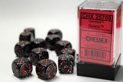 Speckled Space 16mm d6 with pips Dice Blocks (12d6)