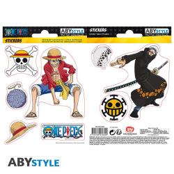Stickers 2 sheets - Luffy & Law