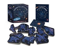 Constellations: A Wooden Magnet Set With glow-in-the dark poster!