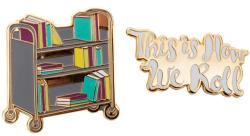 This is How We Roll Book Truck Enamel Pin Set