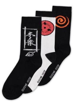 Socks 3-Pack Sasuke Symbol Size 39-42