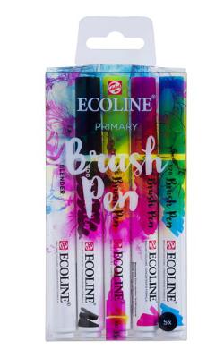 Ecoline: Brush Pen Set Primary 5 st