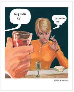 Affisch Jan Stenmark  'Hej men nej'