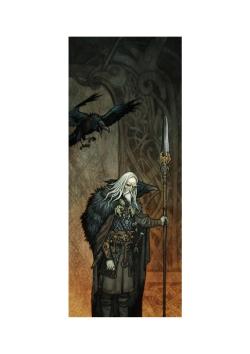 Vykort - Odin Allfather A6