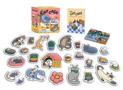Cat Cafe Magnet Set Meow! (Miniature Gift Kit)