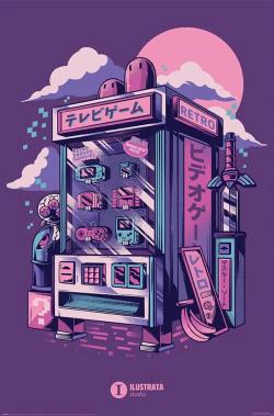 #X4 Retro Vending Machine Maxi Poster