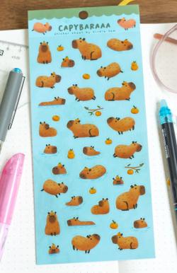 Sticker Sheet - Capybaraaa