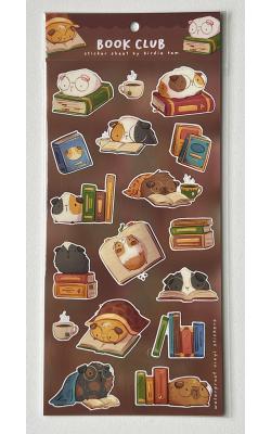 Sticker Sheet - Guinea Pig Book Club