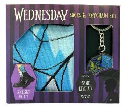 Wednesday Keychain & Socks Set (Strlk 37-41)