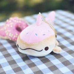 Strawberry Sweet Whaleshark Plush Keychain