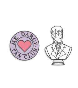 Mr. Darcy Fan Club Enamel Pin Set - 2 pcs