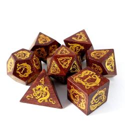 Oknytts Calling - Set of 7 wooden dice
