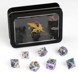 Razor Iridescent Clear, Glitter core