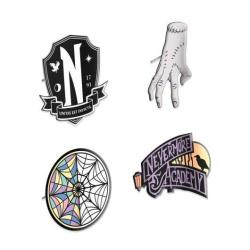 Wednesday Pins Set of 4