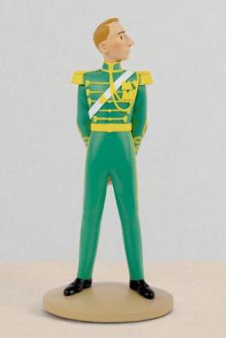 Figur 12 cm resin Hergé som officer