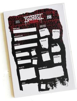 Yggdrasil Burns: Karaktärsblad