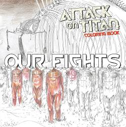 Attack on Titan Adult Coloring Book Our Fights
