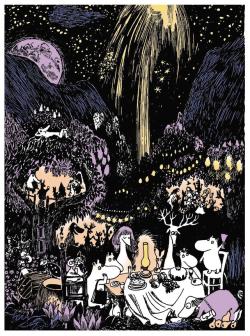 Moomin Mini Poster - Fyrverkerier
