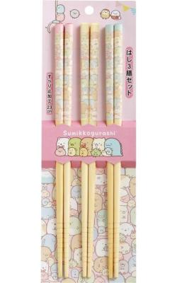 Sumikkogurashi Chopstick: Set of 3 Pairs - 23 cm